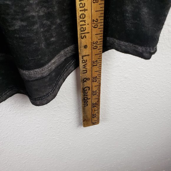 Faded Glory Women's Size 2X Long Sleeve Burnout Tee Charcoal Gray Long Sleeve - Picture 5 of 6